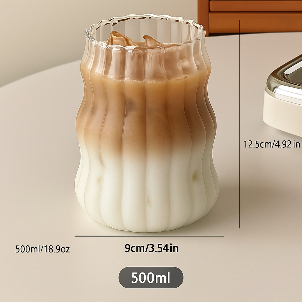 Glass Mugs – Heat-Resistant Tumbler Set for Coffee, Tea, or Juice (2/4/6 PCS)
