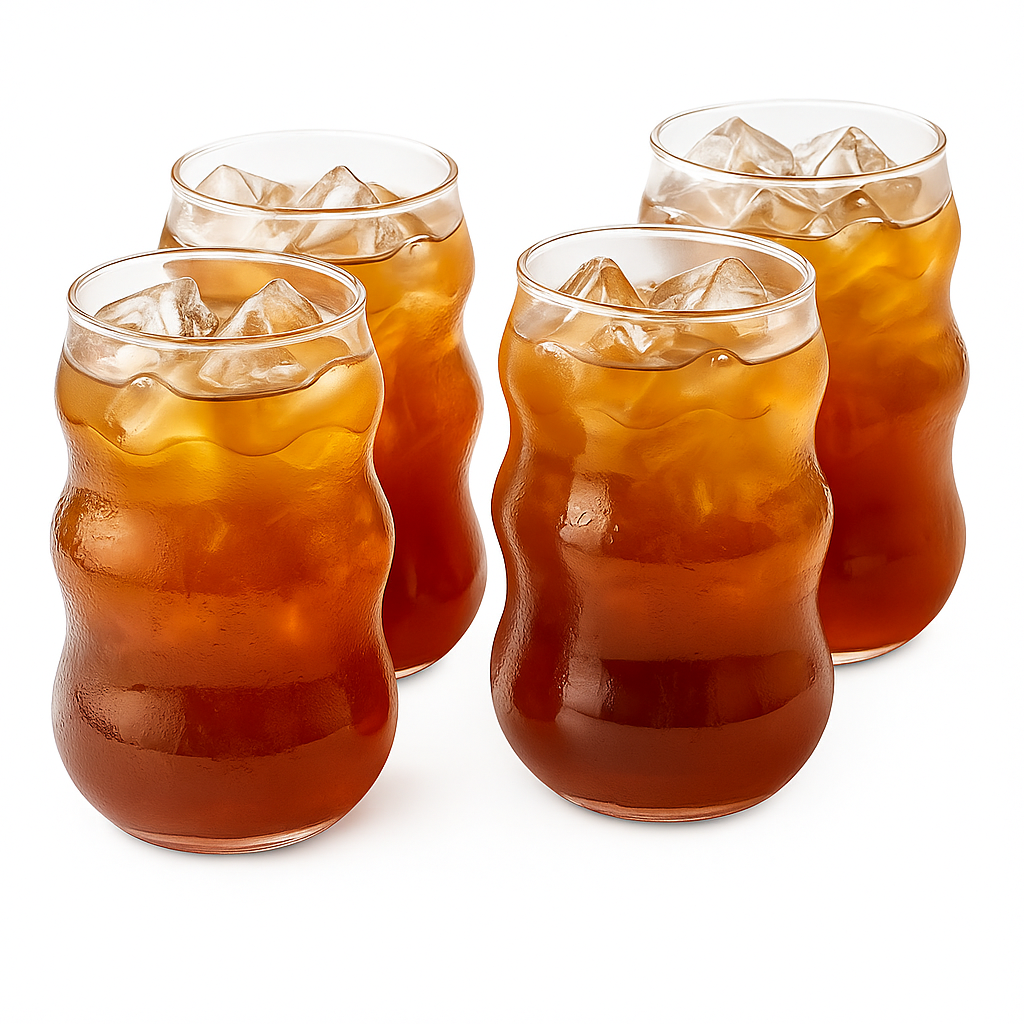 Glass Mugs – Heat-Resistant Tumbler Set for Coffee, Tea, or Juice (2/4/6 PCS)