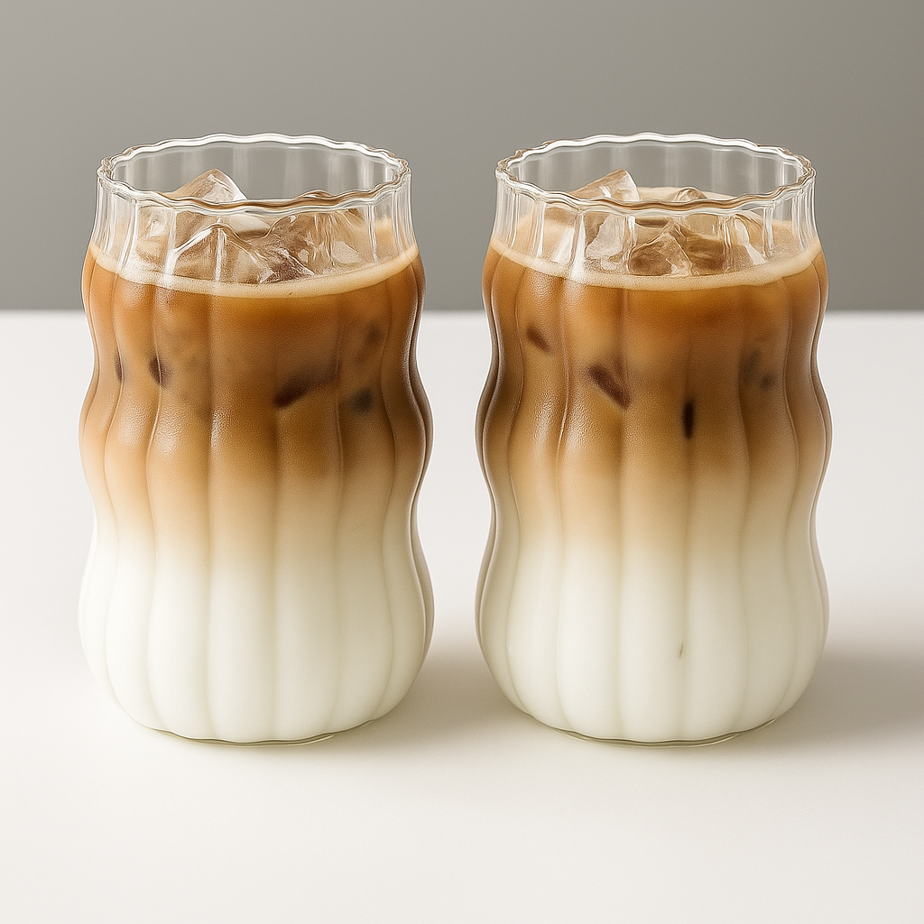 Glass Mugs – Heat-Resistant Tumbler Set for Coffee, Tea, or Juice (2/4/6 PCS)