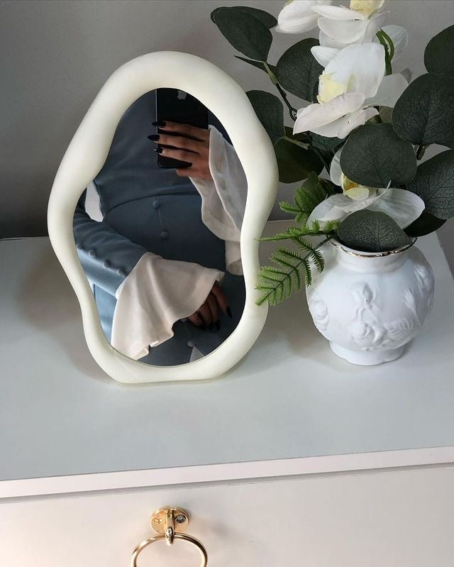 Cloud Mirror – Irregular Standing Vanity Mirror for Bedroom or Dresser