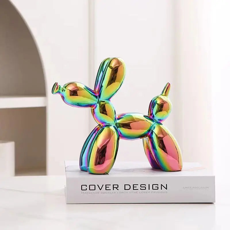 Mini Balloon Dog Sculpture β Abstract Ceramic Desk Ornament