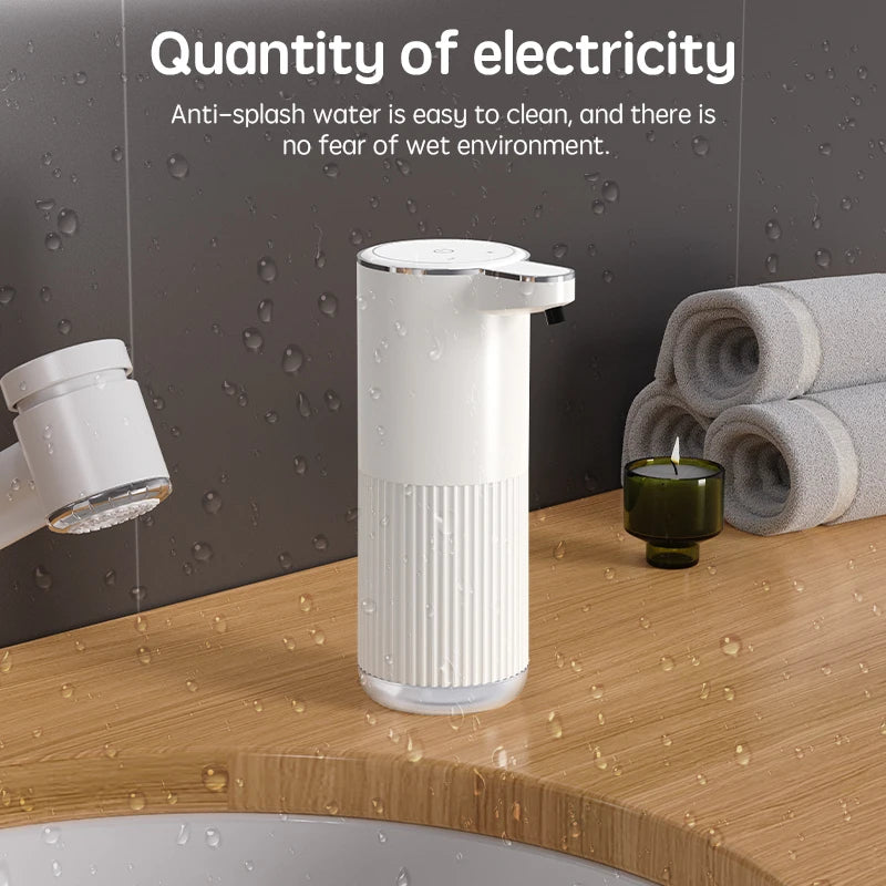 Smart Touchless Automatic Soap Dispenser – Wall-Mounted or Desktop Use | Rechargeable USB Foam & Liquid Hand Wash Pump (360ml)