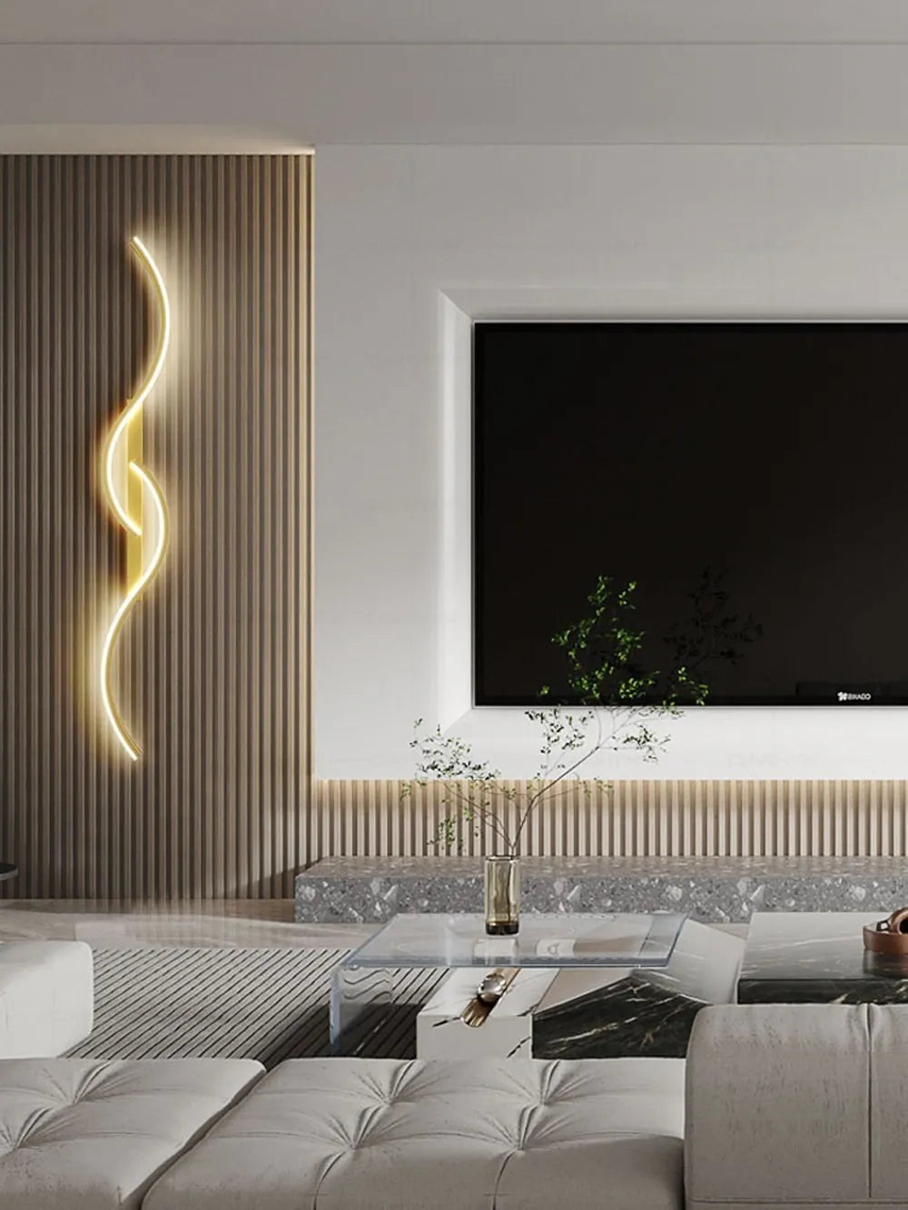 Lumen Curve Wall Light β Sculptural LED Fixture for Modern Spaces