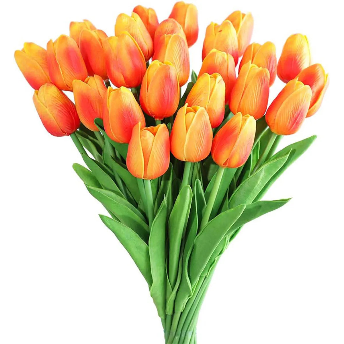 Realistic Artificial Tulip Bouquet – 10 Pcs Faux Flowers for Vase & Home Decor