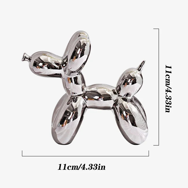 Mini Balloon Dog Sculpture β Abstract Ceramic Desk Ornament