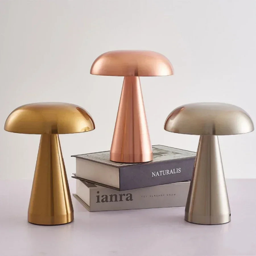 Mushroom Touch Lamp β Retro Rechargeable LED Table Light