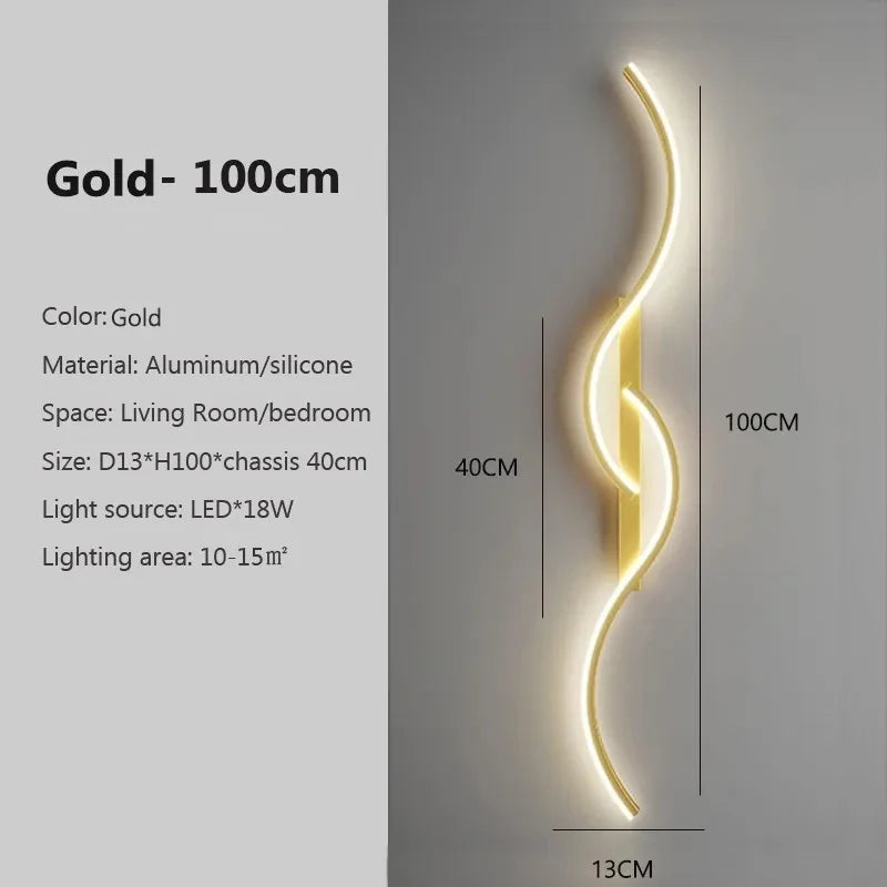 Lumen Curve Wall Light β Sculptural LED Fixture for Modern Spaces