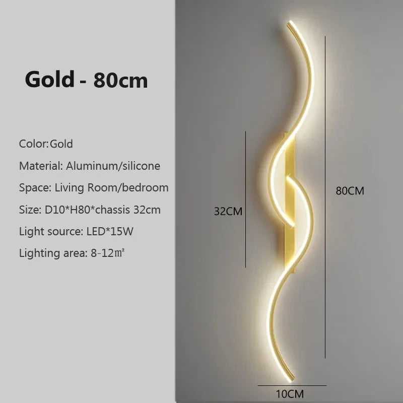 Lumen Curve Wall Light β Sculptural LED Fixture for Modern Spaces