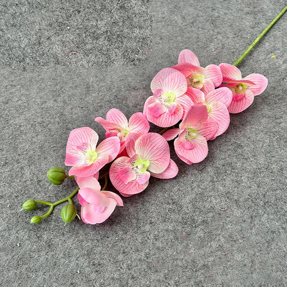 69cm Artificial Orchid Stem – Real Touch Faux Phalaenopsis for Elegant Floral Decor