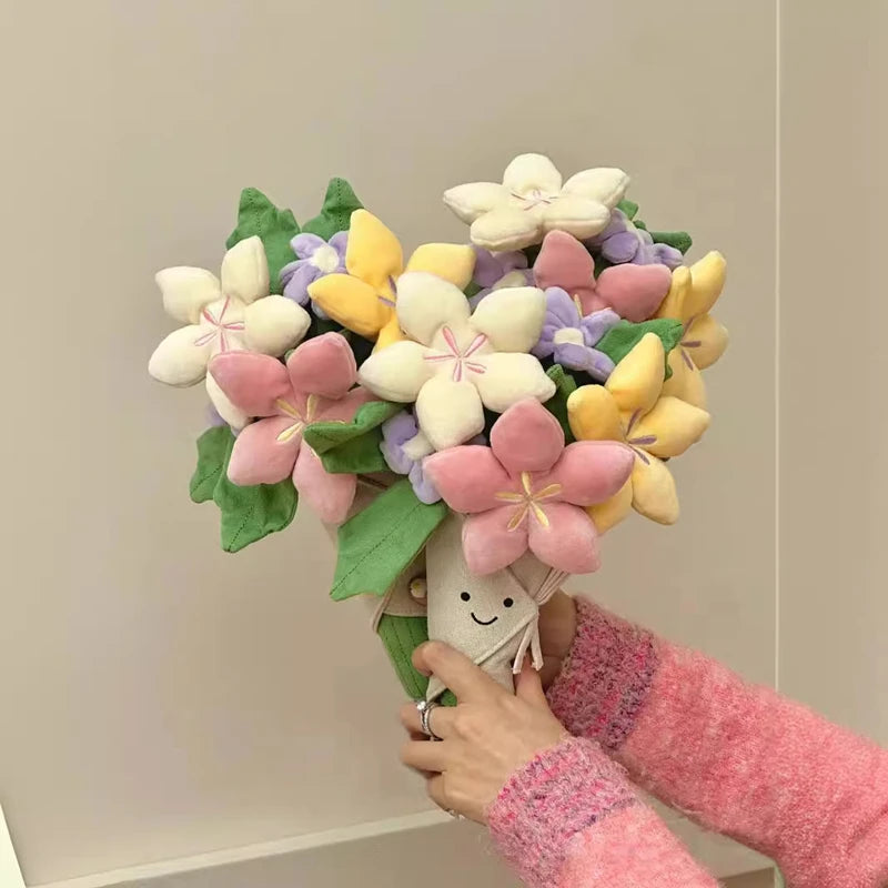 Plush Tulip Flower Bouquet – Soft Decorative Gift