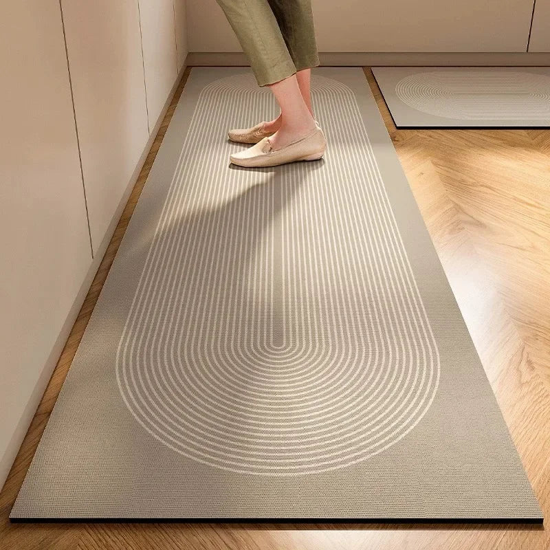 Soft Diatomite Kitchen Floor Mat – Super Absorbent, Anti-Slip, Quick Drying