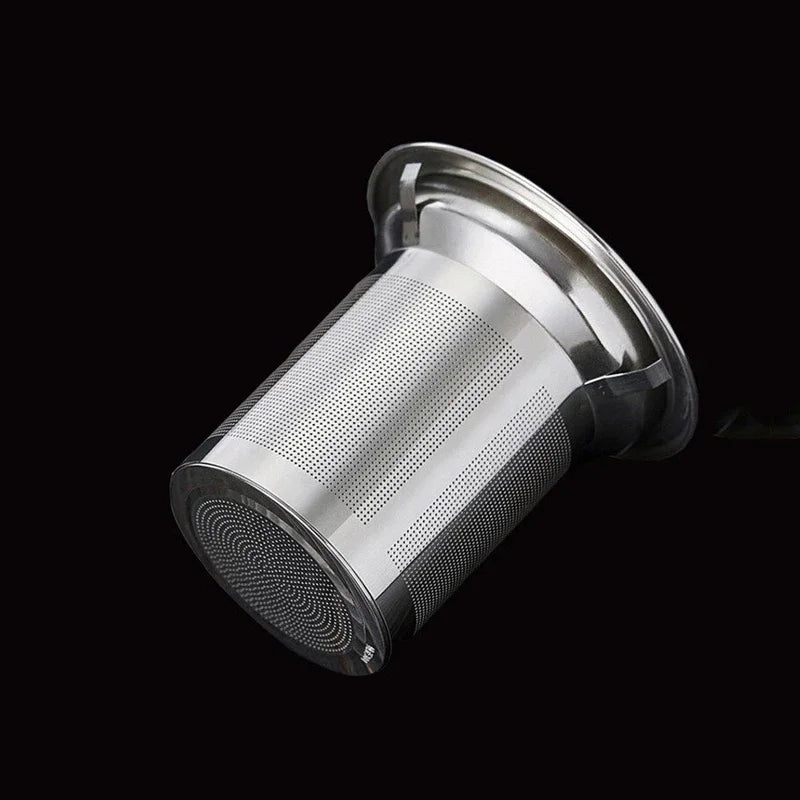 Heat Resistant Glass Teapot with Stainless Steel Infuser – Modern Square Design