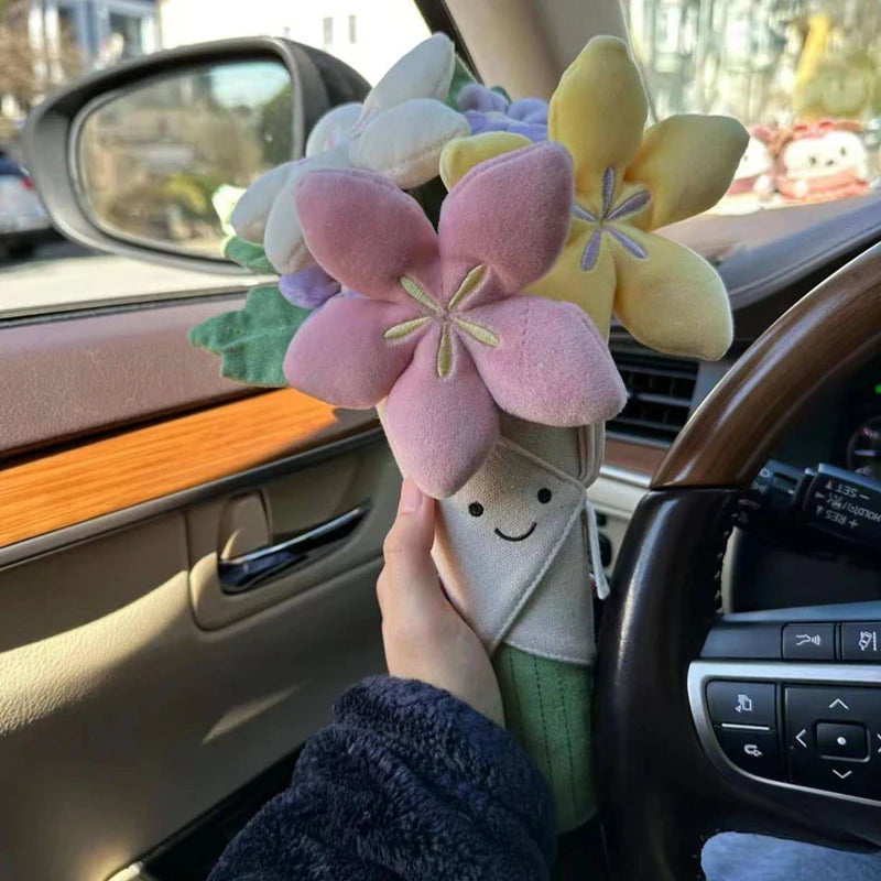 Plush Tulip Flower Bouquet – Soft Decorative Gift