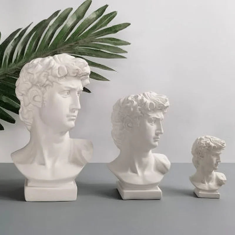 David Sculpture Brush Holder β Artistic Vase for Vanity, Desk or Shelf Decor
