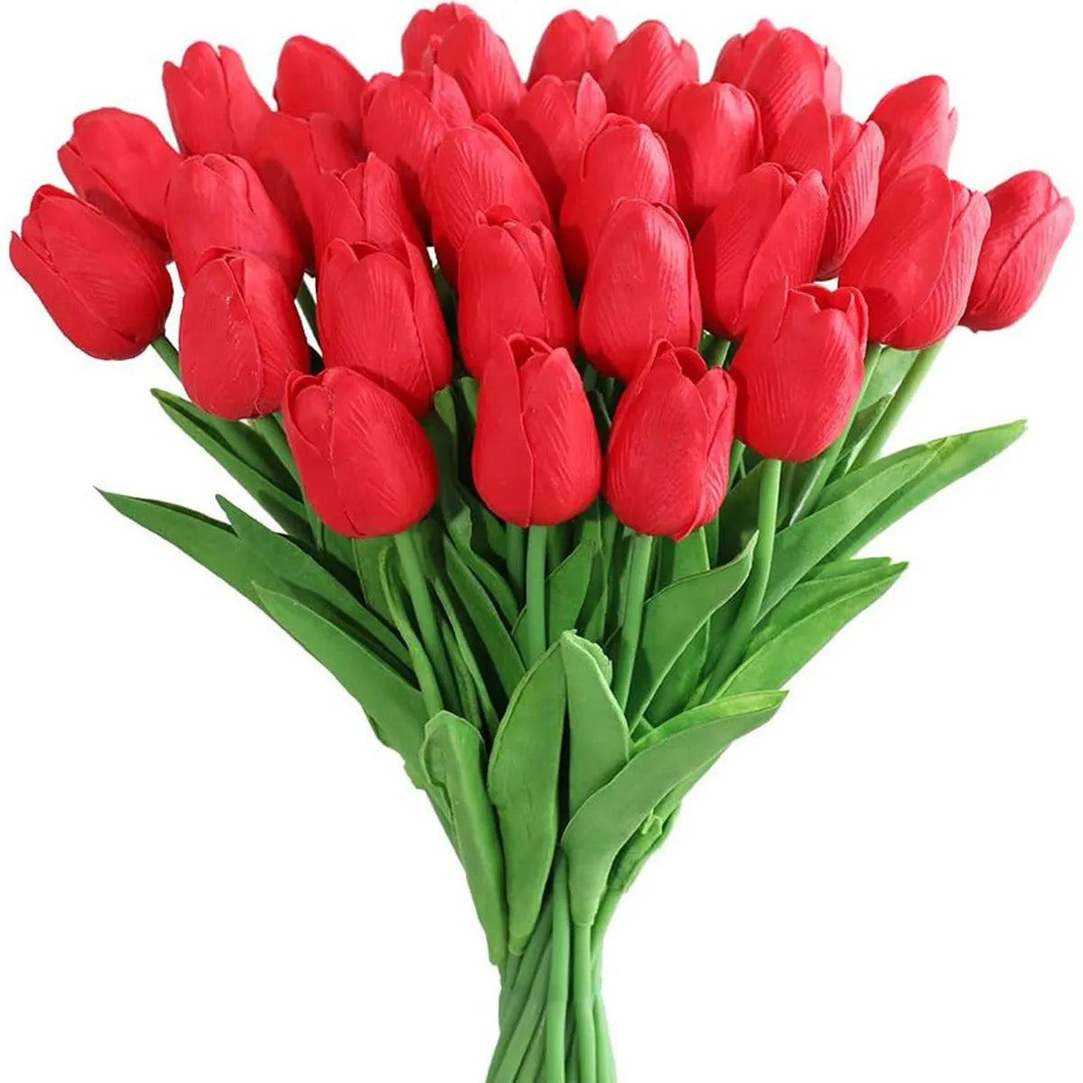 Realistic Artificial Tulip Bouquet – 10 Pcs Faux Flowers for Vase & Home Decor