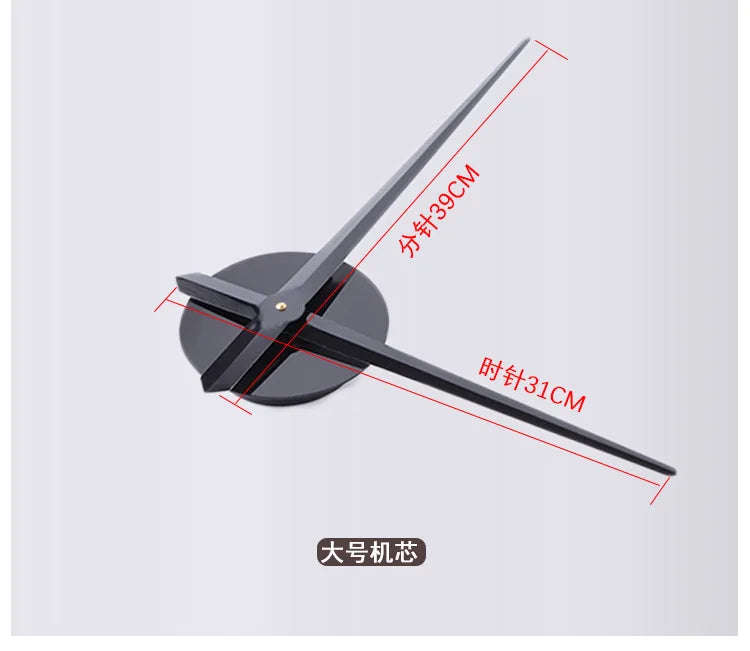 Modern 3D DIY Large Wall Clock – Quartz Acrylic Mirror Sticker Clock for Living Room & Office Décor
