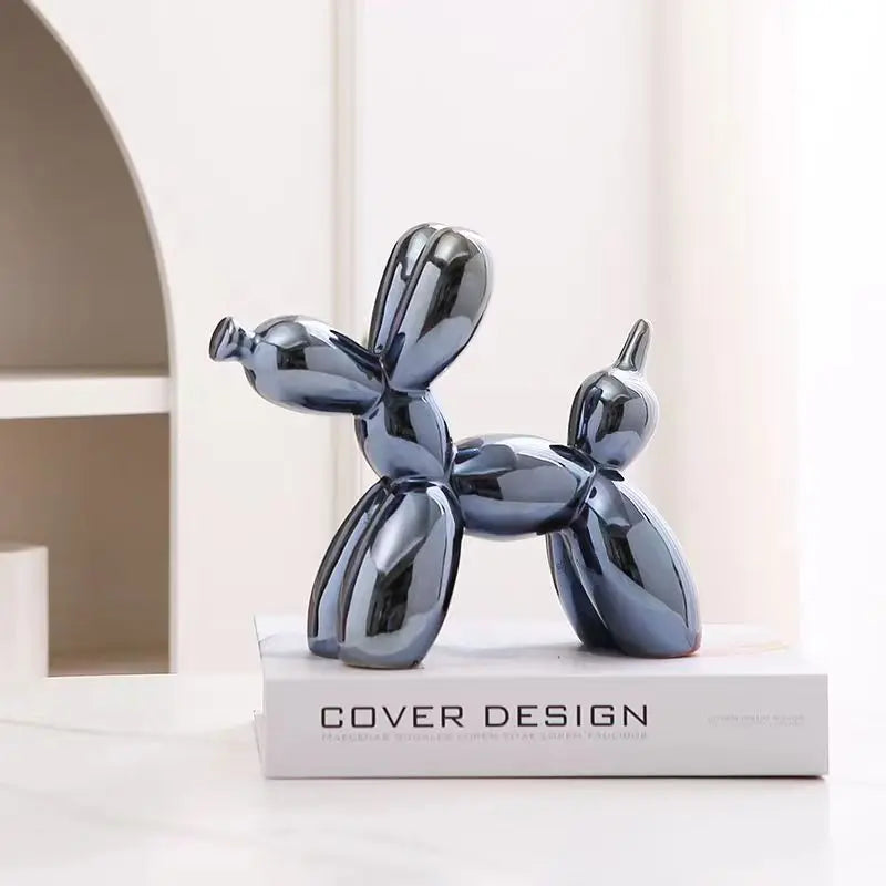 Mini Balloon Dog Sculpture β Abstract Ceramic Desk Ornament
