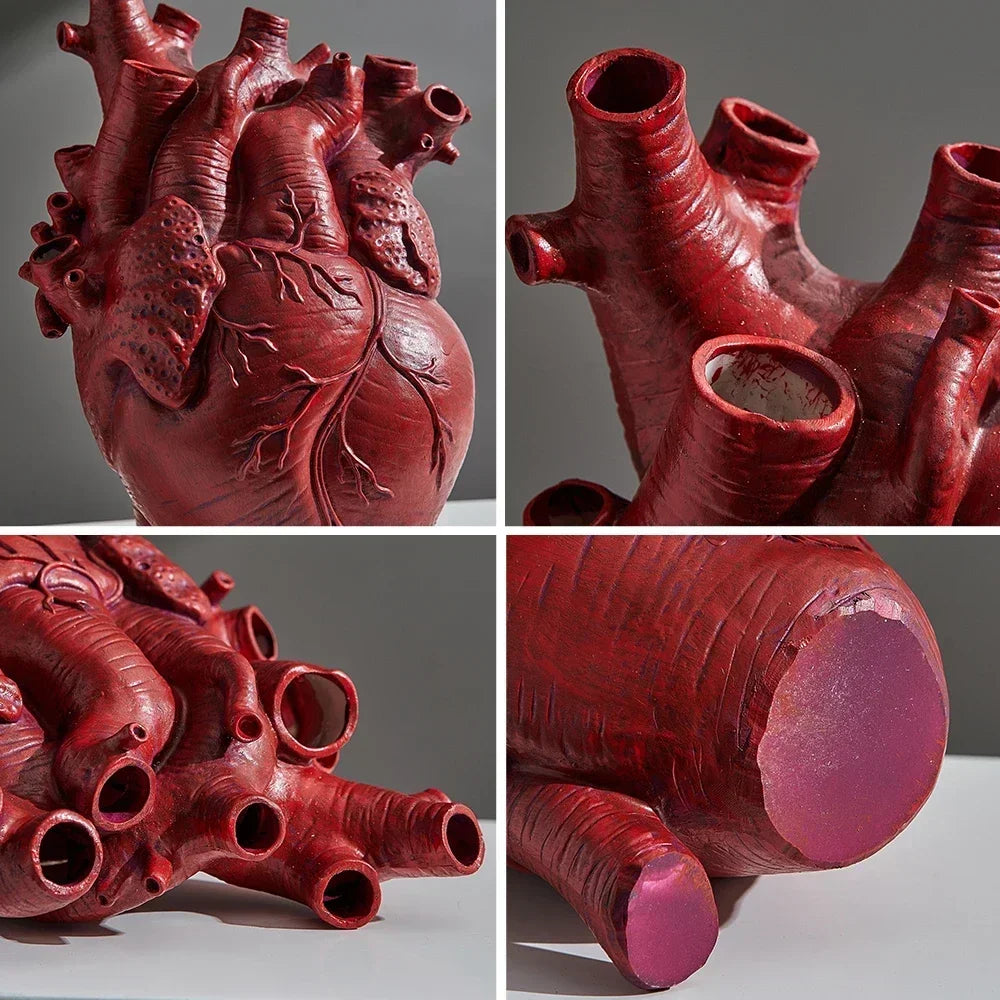 Anatomical Heart Vase – Artistic Ceramic Statement Piece