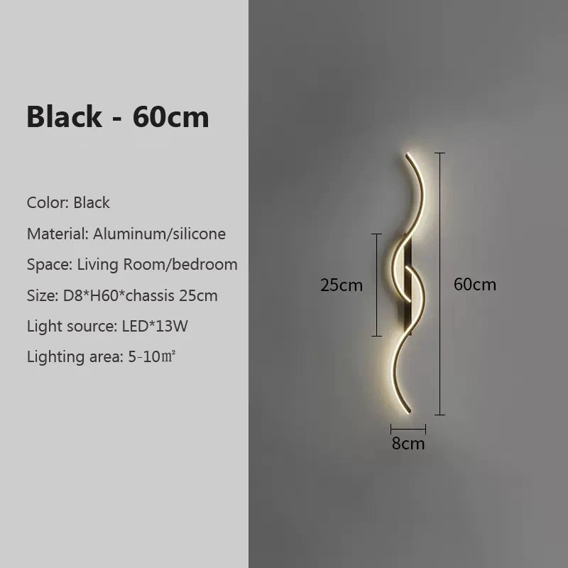 Lumen Curve Wall Light β Sculptural LED Fixture for Modern Spaces