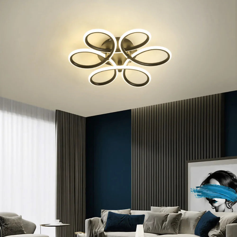 PetalGlow LED Ceiling Light β Modern Floral Design for Living Rooms & Halls