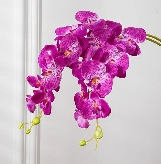 69cm Artificial Orchid Stem – Real Touch Faux Phalaenopsis for Elegant Floral Decor
