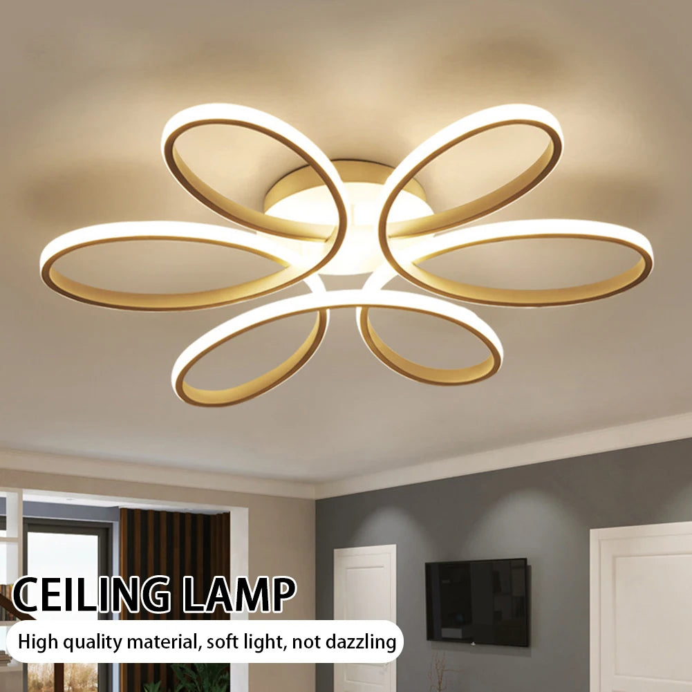 PetalGlow LED Ceiling Light β Modern Floral Design for Living Rooms & Halls