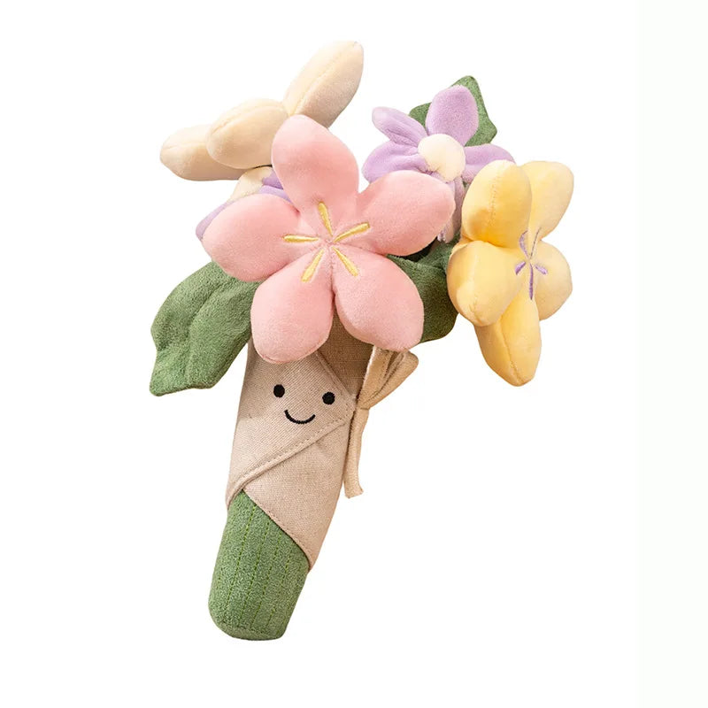 Plush Tulip Flower Bouquet – Soft Decorative Gift