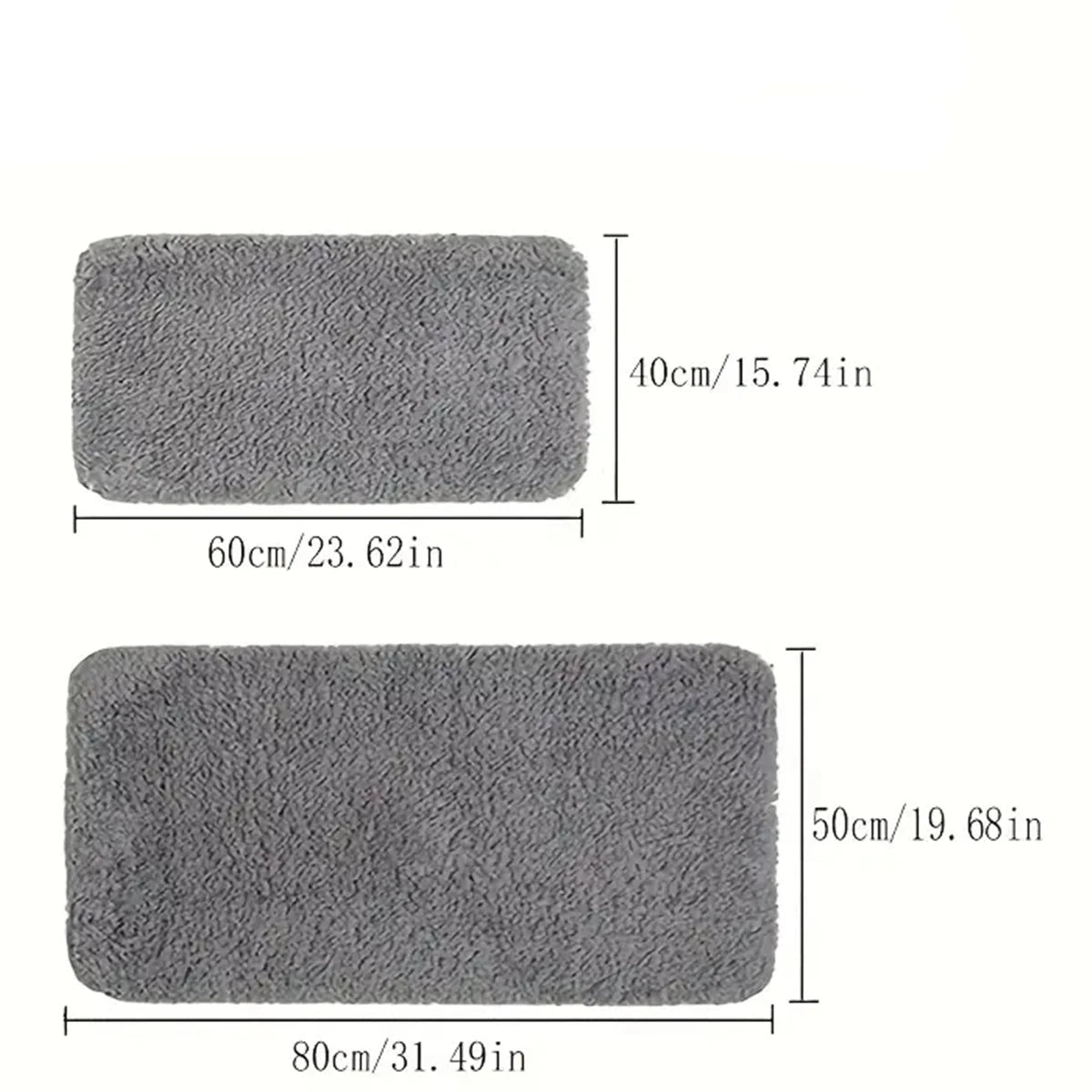 Ultra-Soft Anti-Slip Bathroom Mat – Thickened Washable Long Hair Carpet