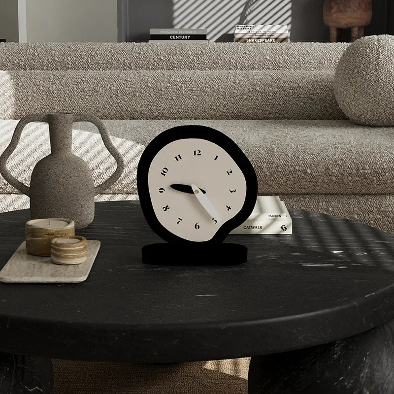 Elegant Silent Pendulum Clock β Modern Desktop Accent for Living Room or Entryway