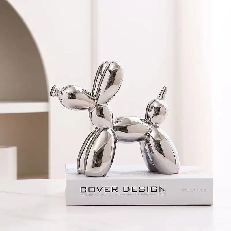 Mini Balloon Dog Sculpture β Abstract Ceramic Desk Ornament