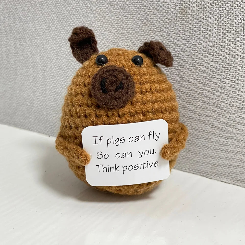 Handmade Crochet Turtle Plush – “You’re Turtle-y Awesome” Positive Support Doll Gift