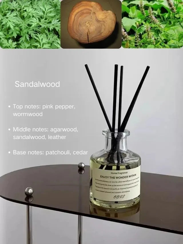 Aromatherapy Reed Diffuser – 50ml Elegant Scent Stick for Home & Room