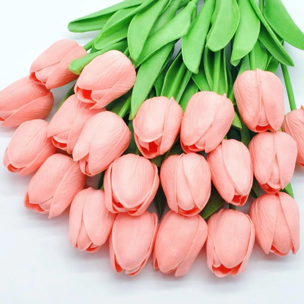 Realistic Artificial Tulip Bouquet – 10 Pcs Faux Flowers for Vase & Home Decor