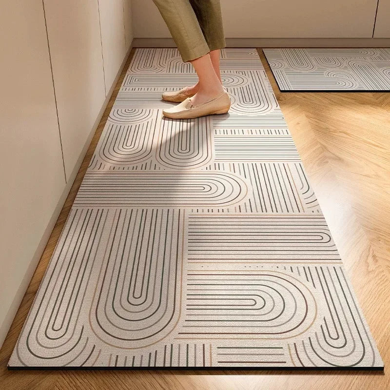 Soft Diatomite Kitchen Floor Mat – Super Absorbent, Anti-Slip, Quick Drying