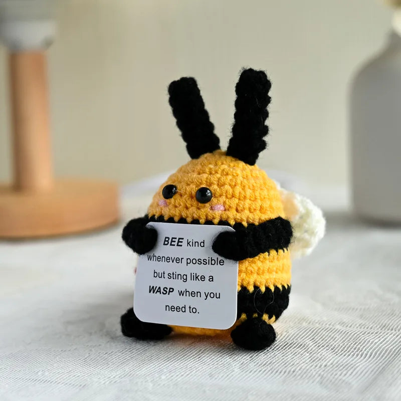Handmade Crochet Turtle Plush – “You’re Turtle-y Awesome” Positive Support Doll Gift