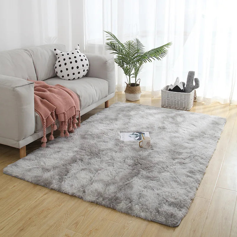 Fluffy Velvet Rug – Soft Plush Carpet for Cozy Living Rooms & Bedrooms