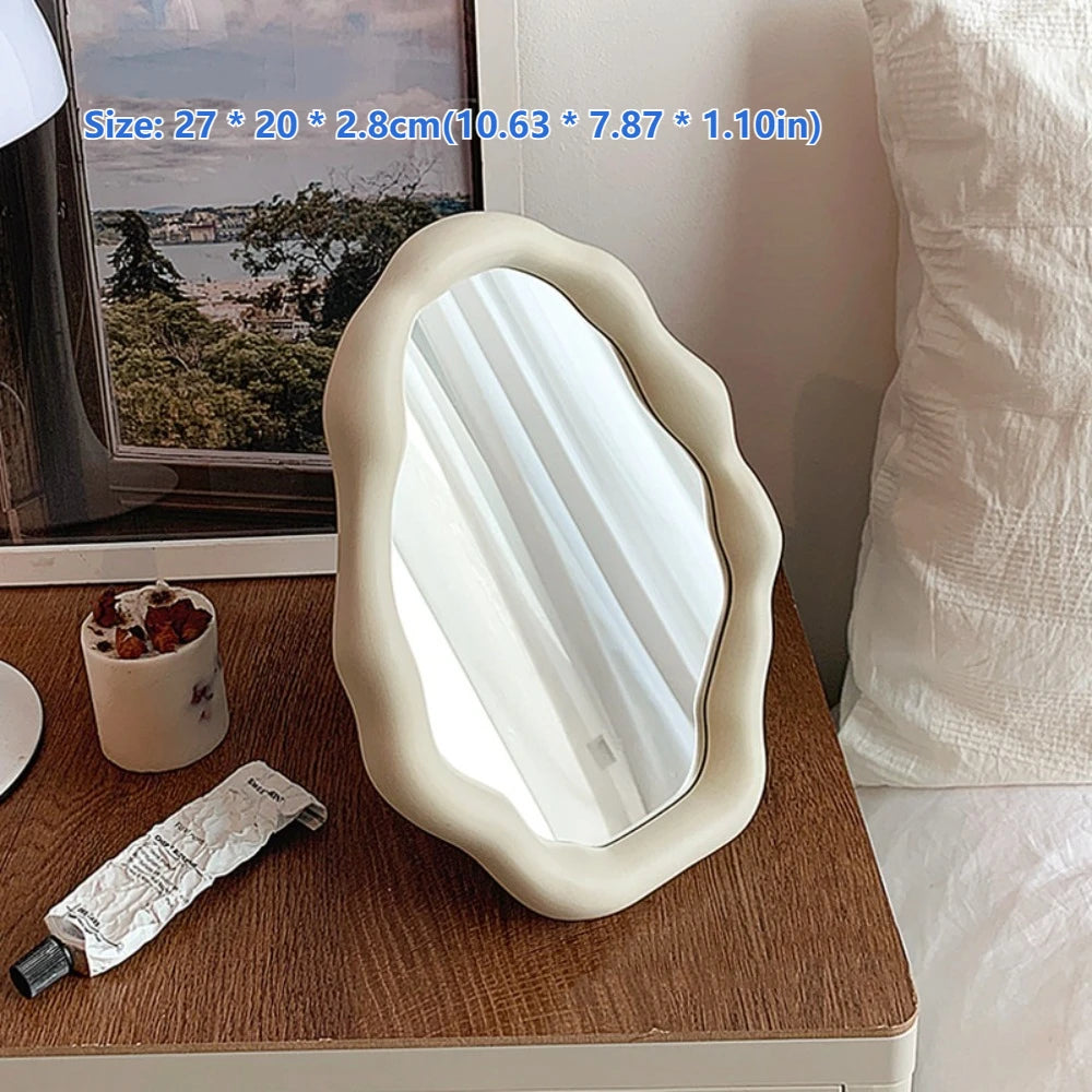 Cloud Mirror – Irregular Standing Vanity Mirror for Bedroom or Dresser