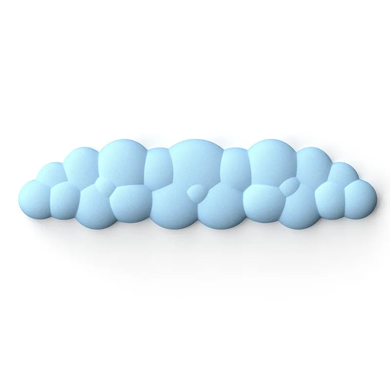 Cloud-Shaped Memory Foam Wrist Rest – Ergonomic Anti-Slip Keyboard & Mouse Pad Support