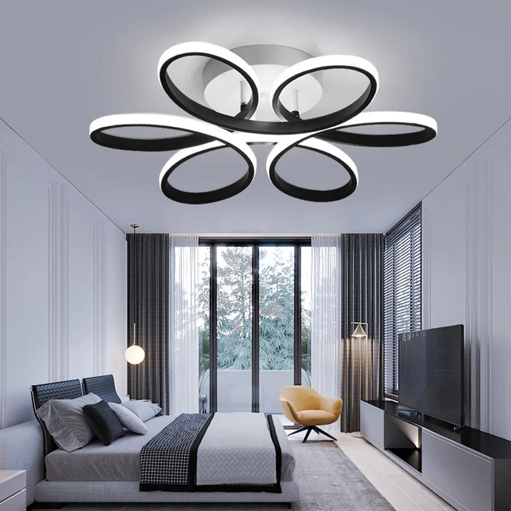PetalGlow LED Ceiling Light β Modern Floral Design for Living Rooms & Halls