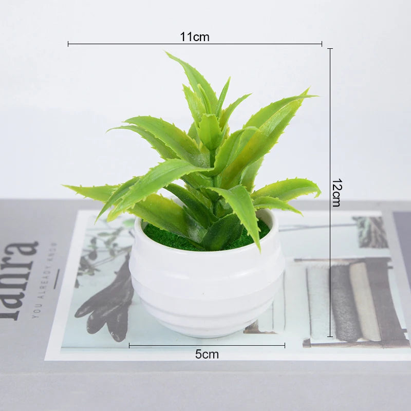 Artificial Pink Blossom Bonsai Tree – Decorative Faux Plant in White Ceramic Pot