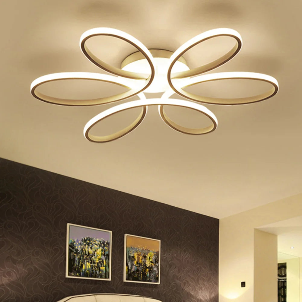 PetalGlow LED Ceiling Light β Modern Floral Design for Living Rooms & Halls