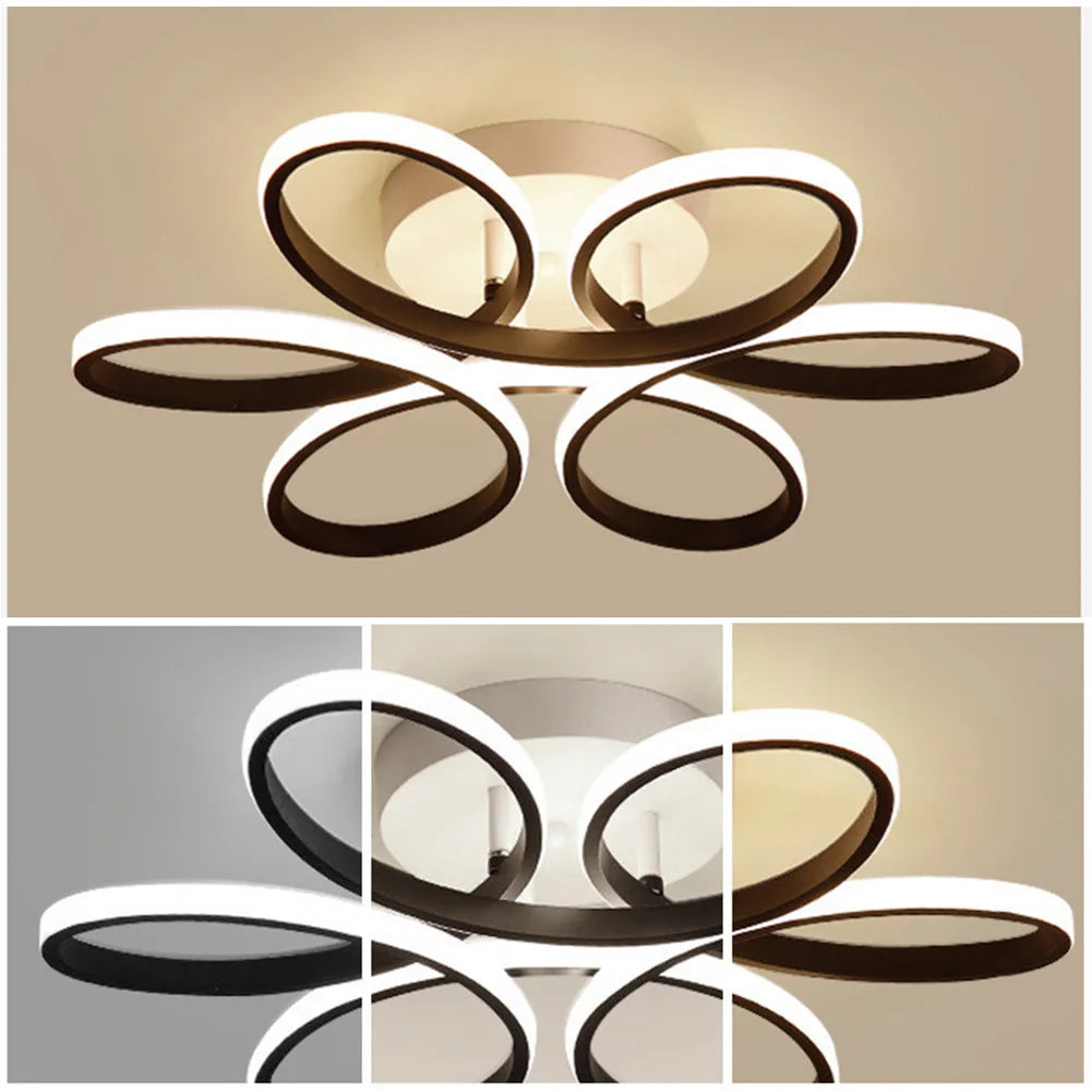 PetalGlow LED Ceiling Light β Modern Floral Design for Living Rooms & Halls