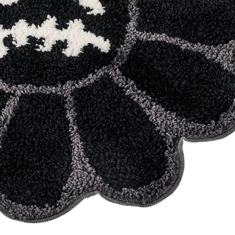 Smiling Flower Tufted Rug – Retro Accent for Cozy Spaces