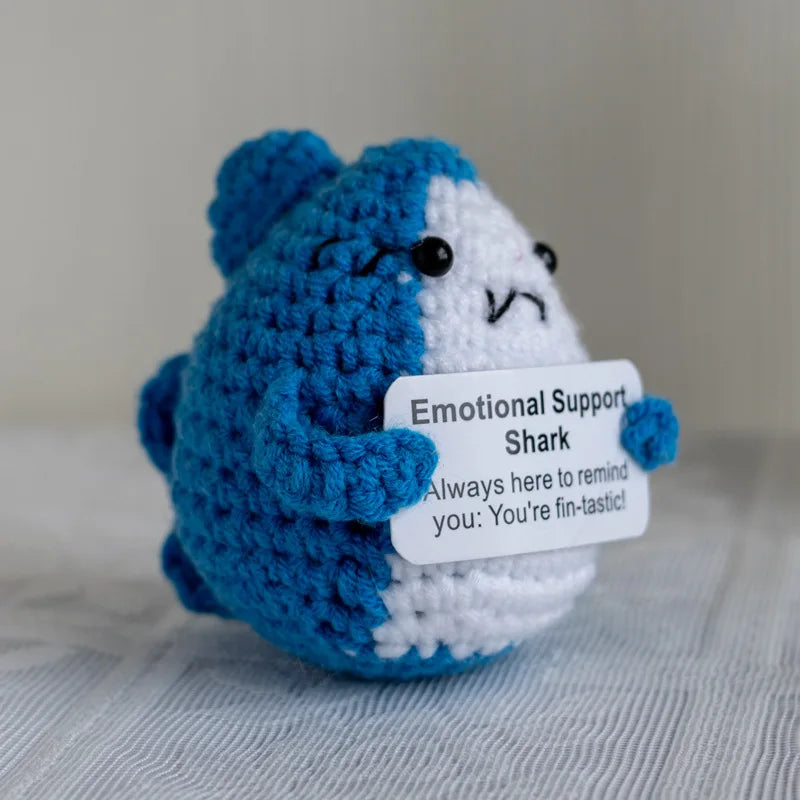 Handmade Crochet Turtle Plush – “You’re Turtle-y Awesome” Positive Support Doll Gift