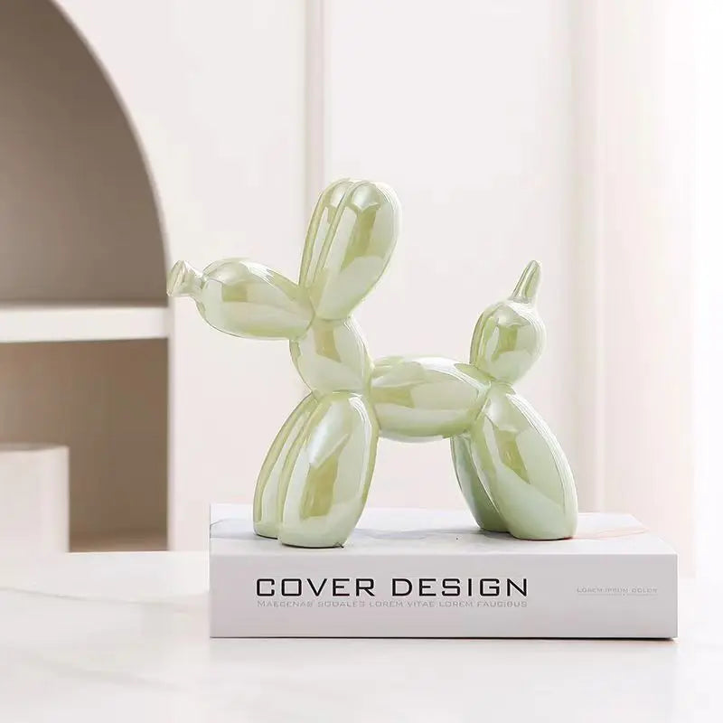 Mini Balloon Dog Sculpture β Abstract Ceramic Desk Ornament