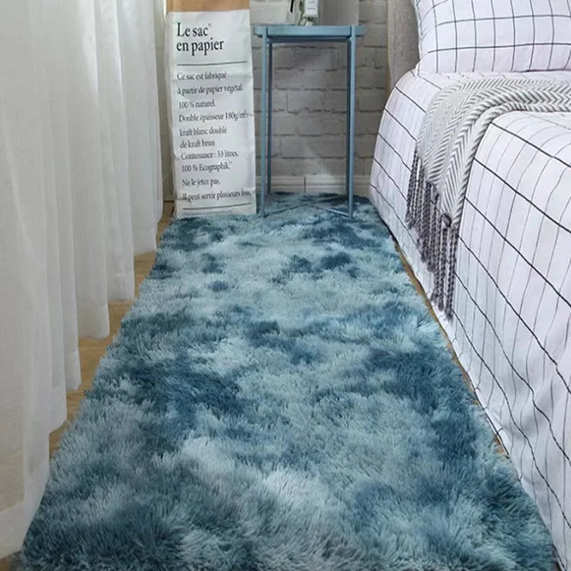 Fluffy Velvet Rug – Soft Plush Carpet for Cozy Living Rooms & Bedrooms