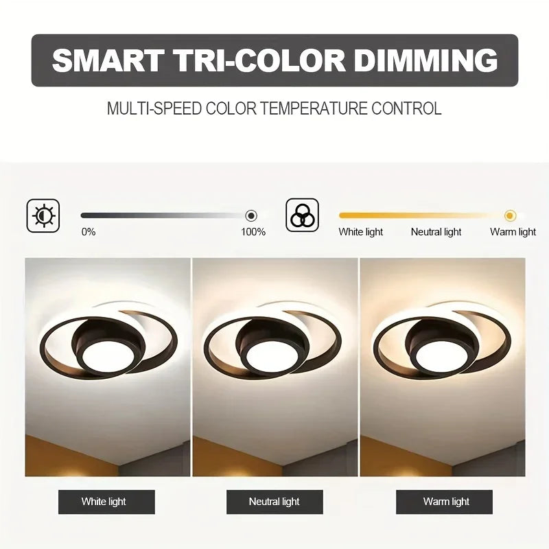 Orbit LED Ceiling Light β Modern Flush Mount for Bedroom & Hallway