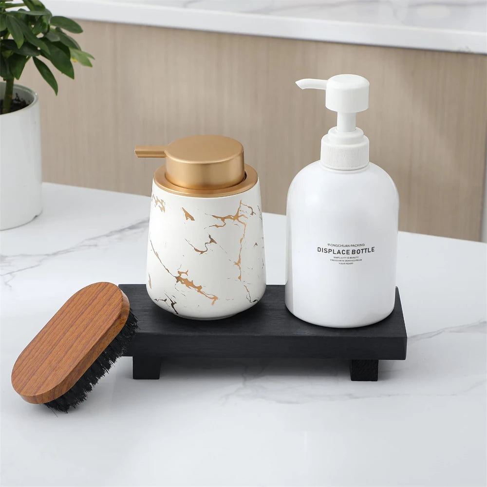 Rustic Wood Pedestal Stand – Small Decorative Riser Tray for Candle, Plant, or Soap Display