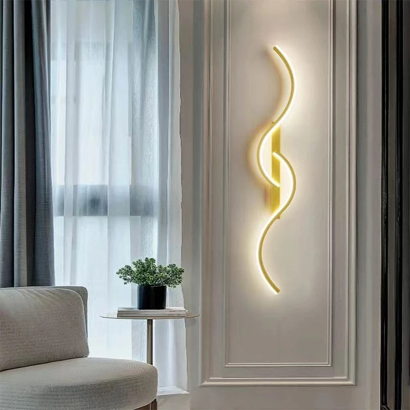 Lumen Curve Wall Light β Sculptural LED Fixture for Modern Spaces