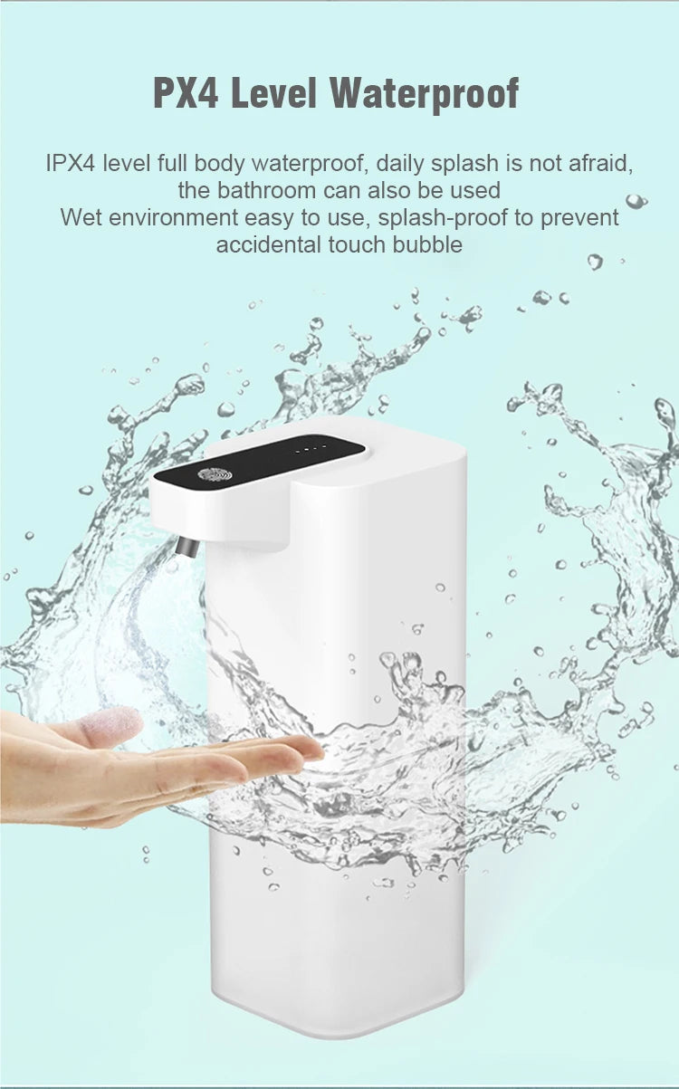 Smart Touchless Foam Soap Dispenser – 400mL, USB Rechargeable (White)